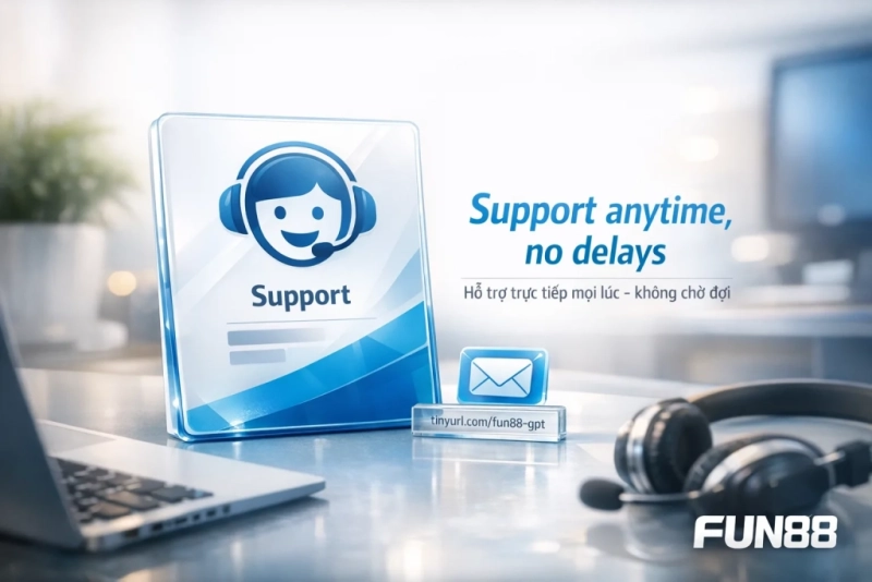 Dịch vụ hỗ trợ khách hàng Fun88 24/7 live chat và xử lý VIP