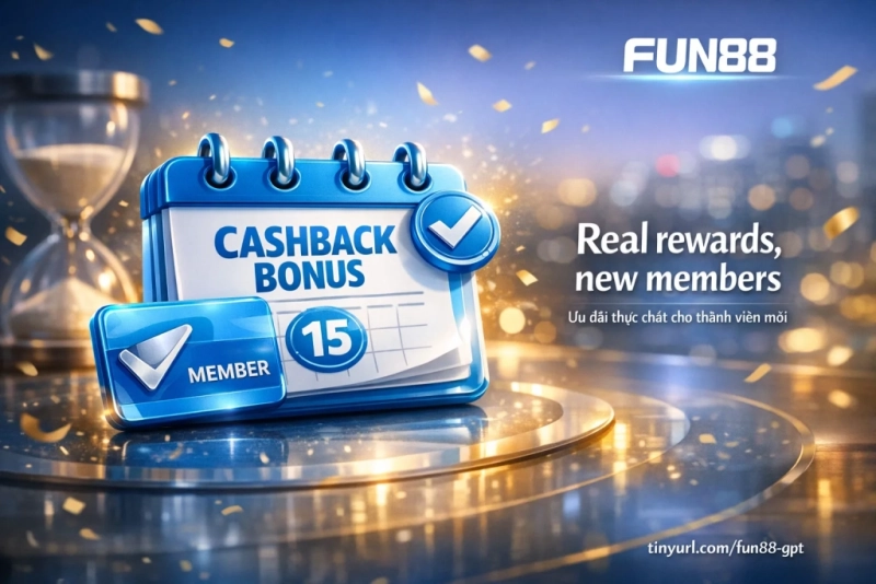 Ưu đãi Fun88 Guru thành viên mới thưởng nạp đầu hoàn trả cashback
