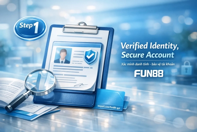 xác minh danh tính KYC Fun88 - quy trình bảo mật tài khoản cá cược