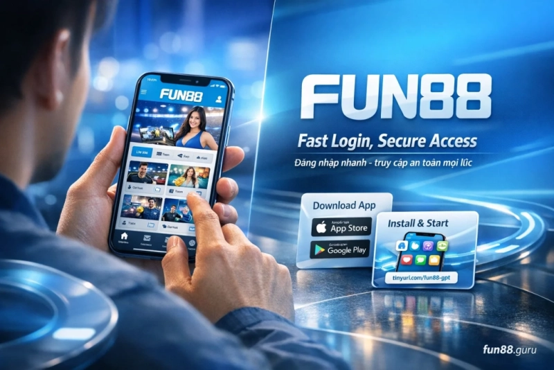 đăng nhập Fun88 qua website ứng dụng và trình duyệt di động