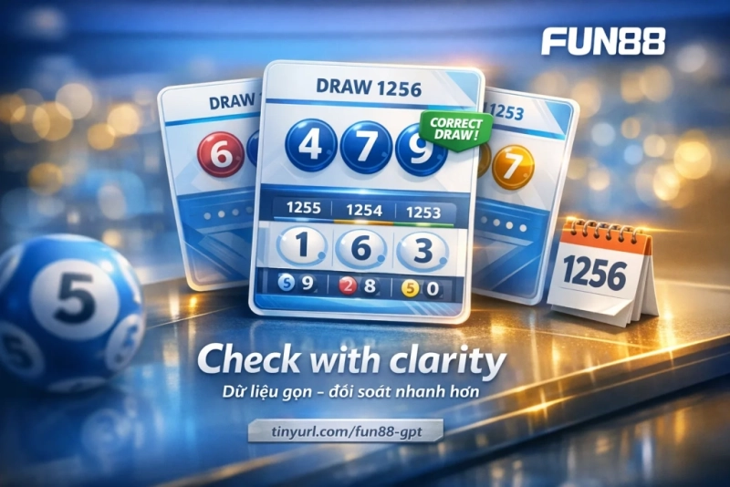 Fun88 Tiêu chí theo dõi xổ số với trạng thái cập nhật, bộ lọc ngày và lịch sử