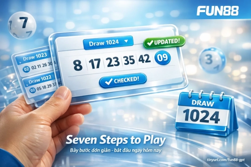 hướng dẫn tham gia xổ số Fun88 từng bước nạp tiền đặt cược